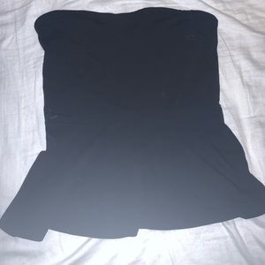 Express black scalloped tube top